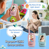 2Pcs Rechargeable Kids Video Walkie Talkie