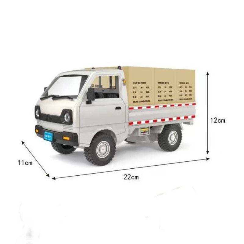 2.4GHz RC Cargo Pickup Truck With Lights - Open Tail