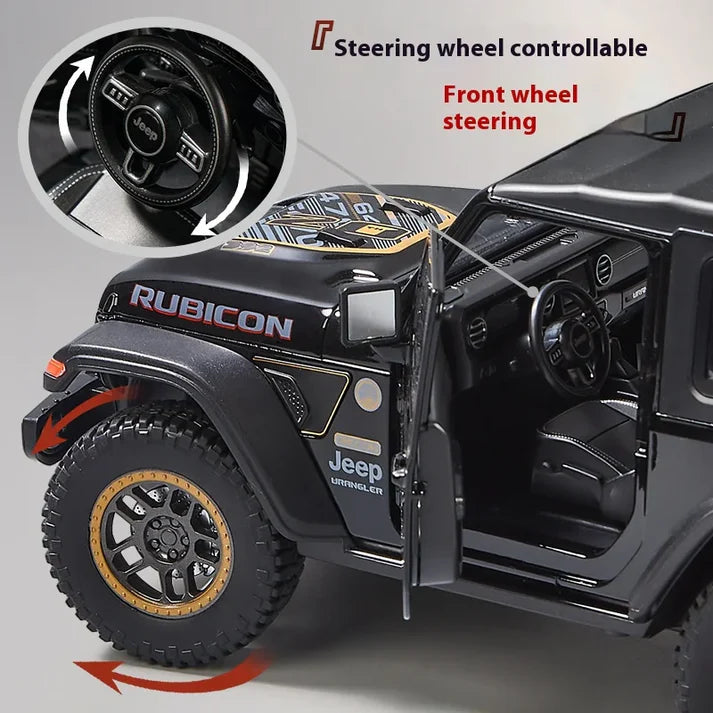 1:18 Diecast Rubicon Wrangler Jeep Model