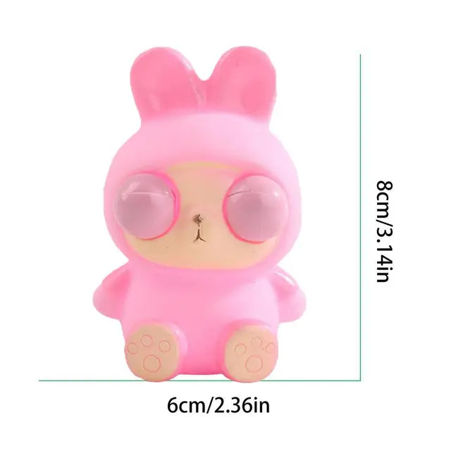 1Pc Squishy Animal Popping Eyes Toy - Assortment
