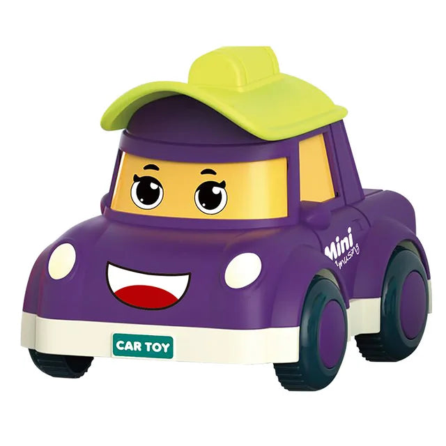 4Pcs Inertial Mini Cartoon Racing Cars