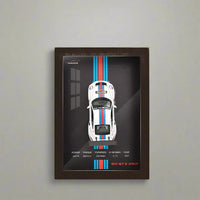 1:32 Diecast Porsche 911 GT3 RSR Model 3D Photo Frame