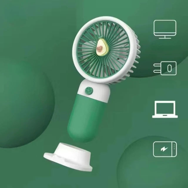 Rechargeable Handheld Fruit / Flower Decoration Fan - Assortment