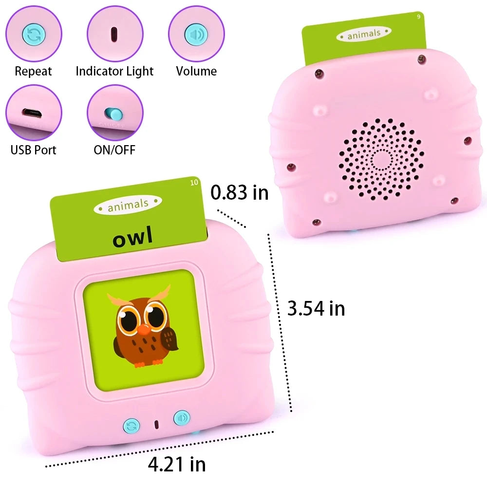 Rechargeable Flash card Reader Toddler Toy