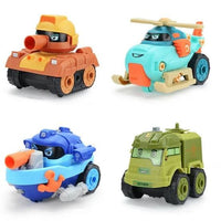 DIY 4Pcs Military Screw Vehicles
