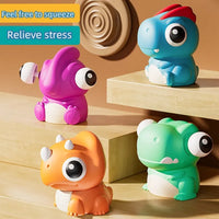 1Pc Squishy Pop Eye Dinosaur Toy - Assortment