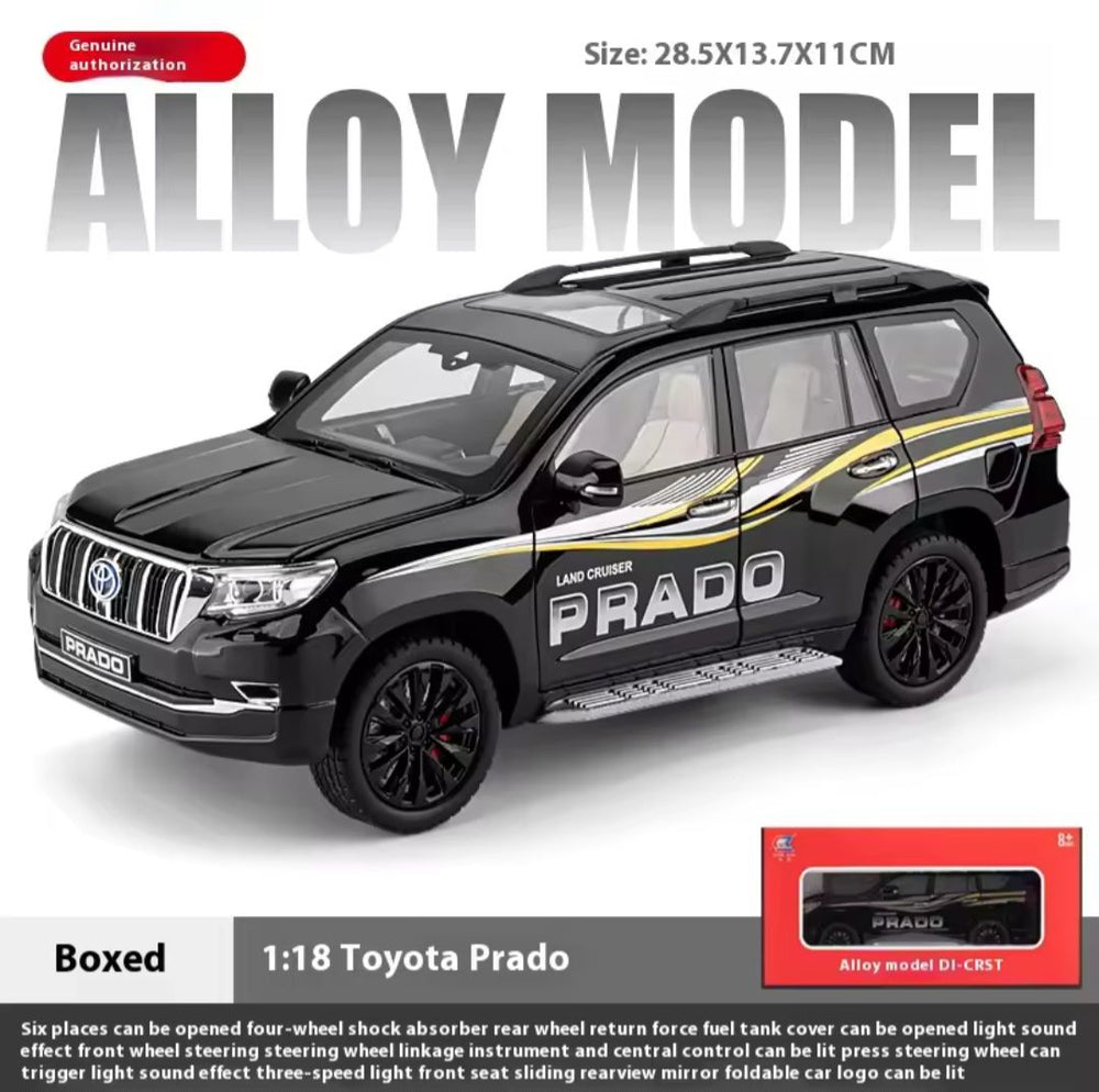 1:18 Diecast Toyota Land Cruiser Prado TX Model Car