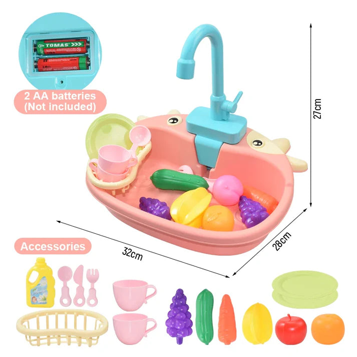 Battery Operated Little Cow Dish Washer