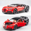 1:32 Diecast Bugatti Chiron Model With Acrylic Display Box - Red