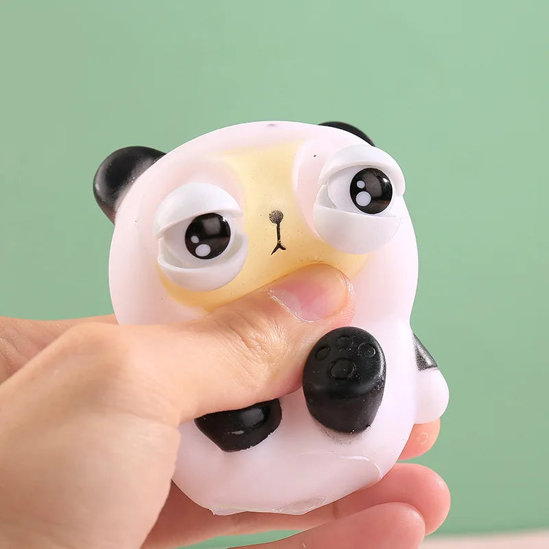 1Pc Squishy Animal Popping Eyes Toy - Assortment