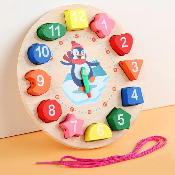 Wooden Montessori Learning Digital Clock