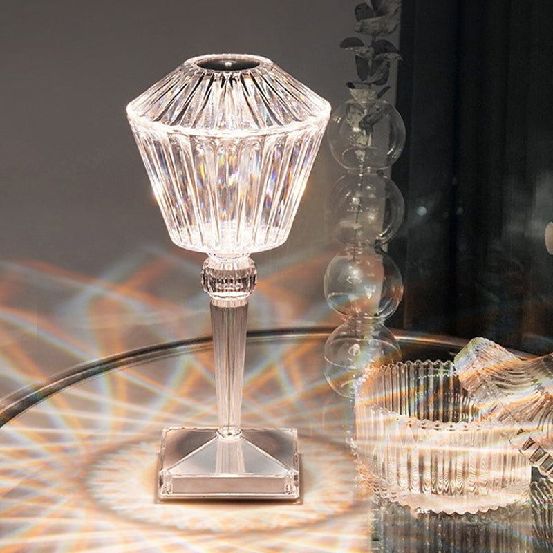 Rose Diamond Table Lamp-USB Charging & Touchable