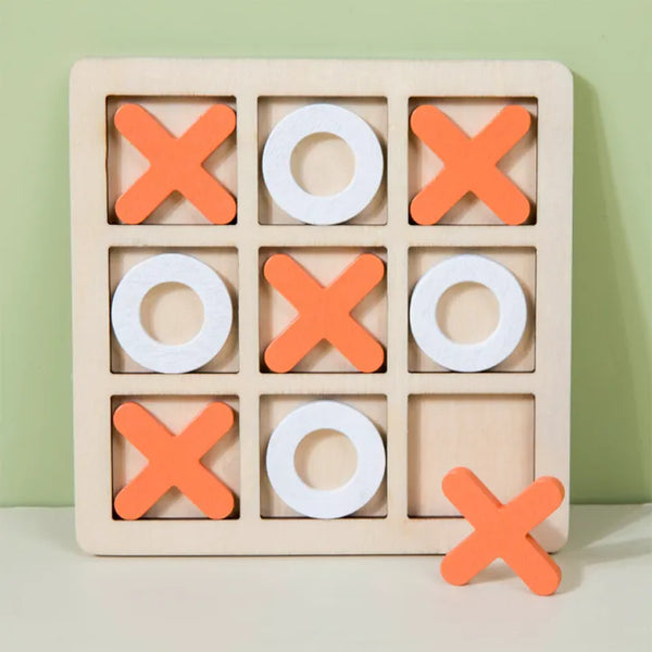 7* Inches Wooden Tic Tac Toe Game Board