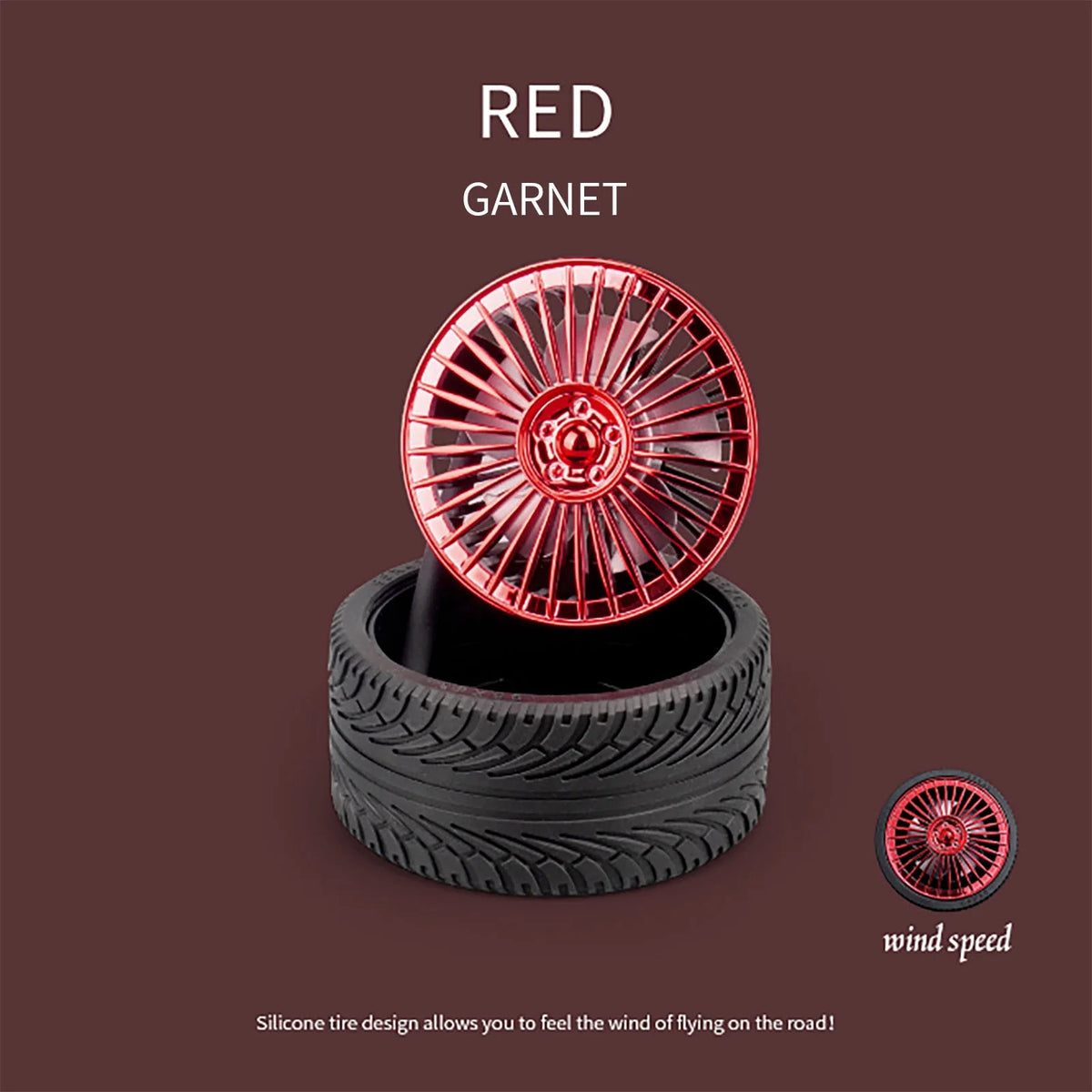 Rechargeable Silicon Tire Design Flexible Fan
