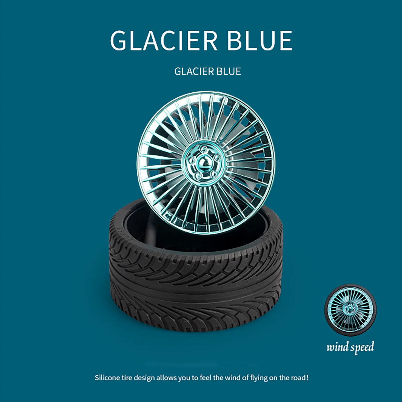 Rechargeable Silicon Tire Design Flexible Fan