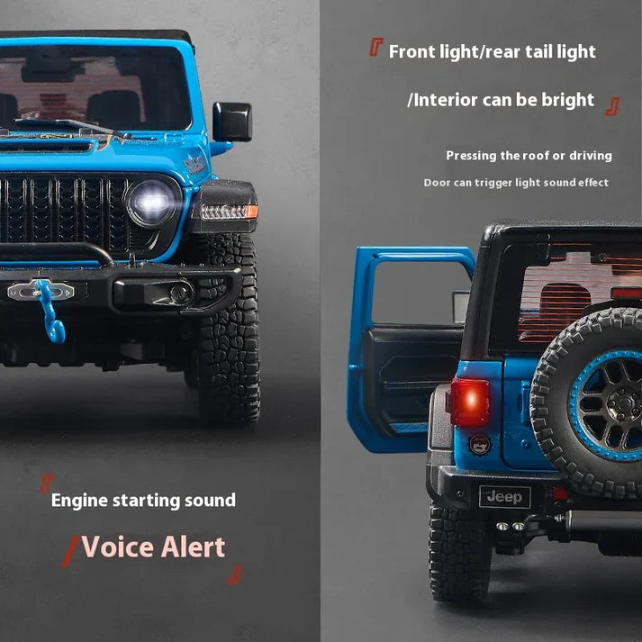 1:18 Diecast Rubicon Wrangler Jeep Model