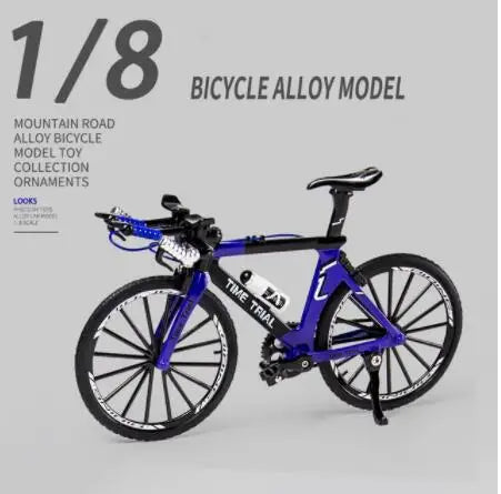 1:8 Diecast Metal Time Trial Racing Bicycle Toy