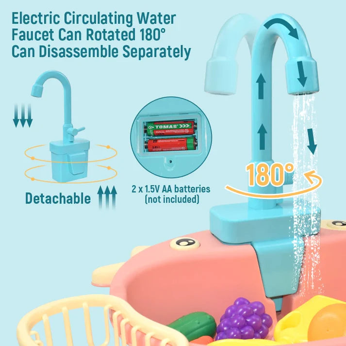 Battery Operated Little Cow Dish Washer