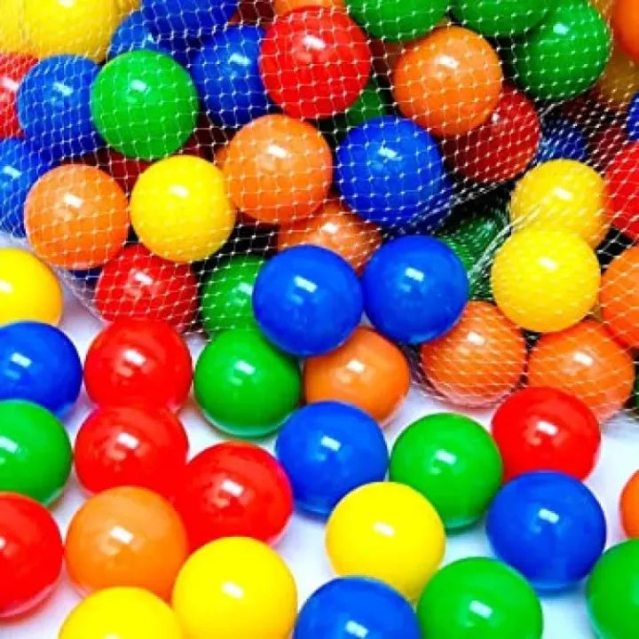 50Pcs Kids Multicolored Plastic Soft Balls