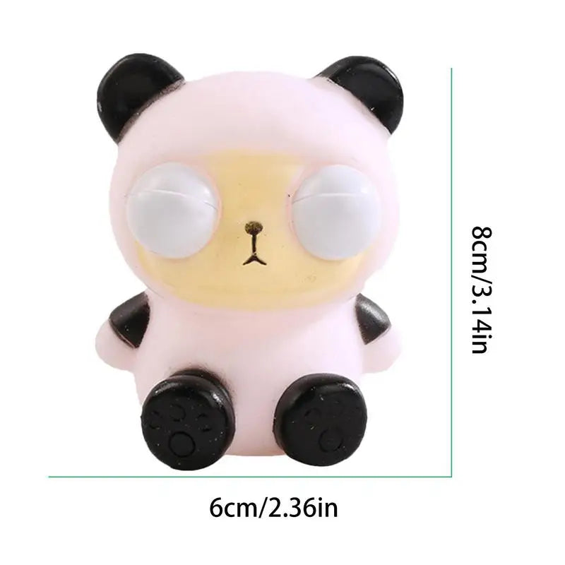 1Pc Squishy Animal Popping Eyes Toy - Assortment