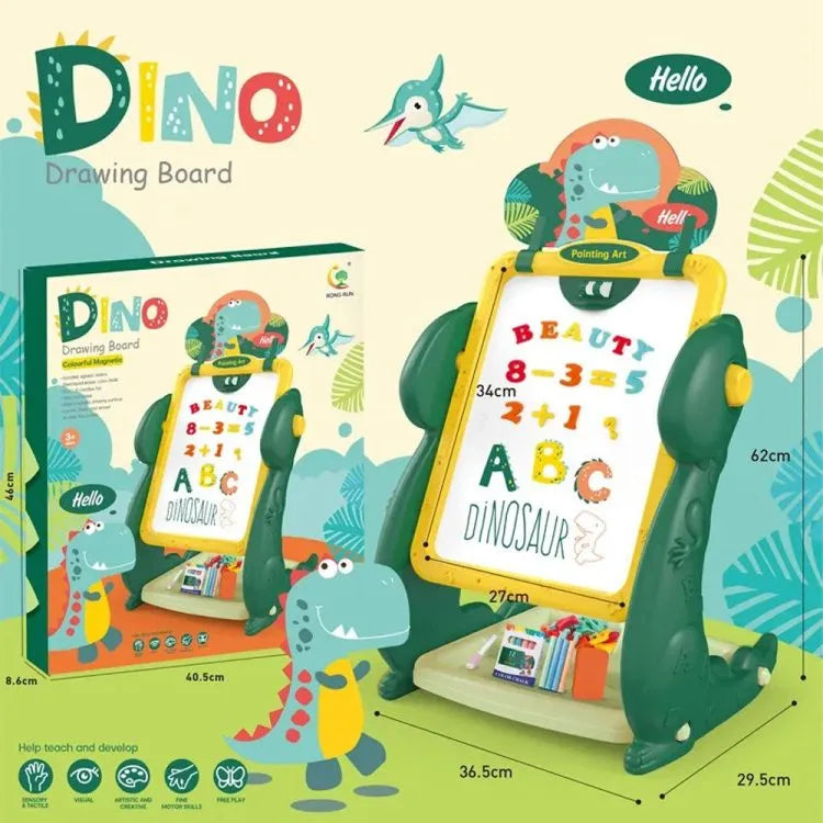 Multi-functional Dino Drawing Black & White Board
