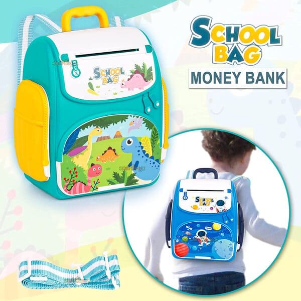 School Bag Piggy Bank ATM - Assortment