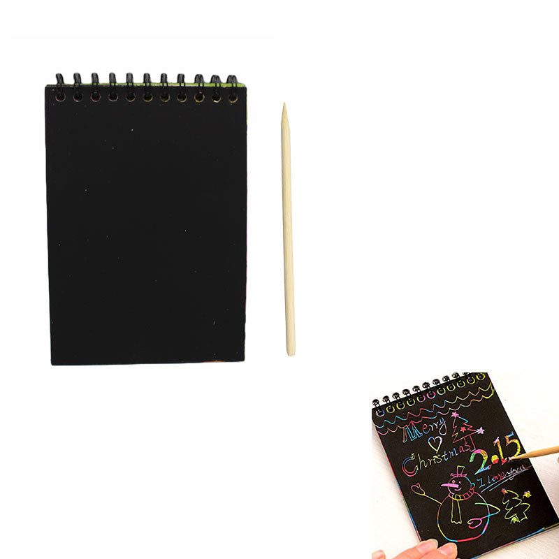 Scratch Notebook With Wooden Stick