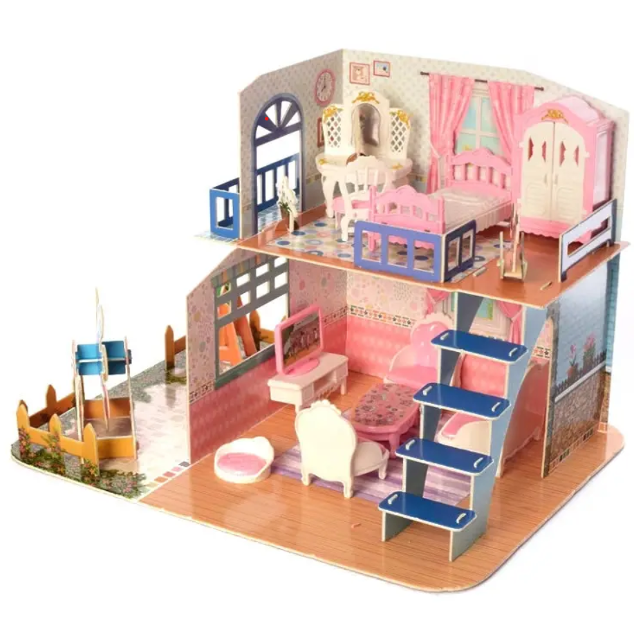 3D Assembled Cottage Doll House