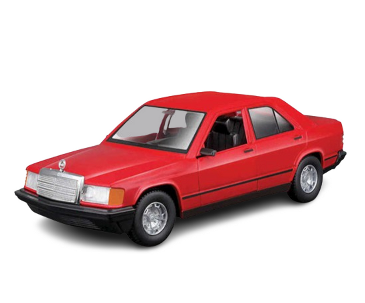 Bburago 1:24 Diecast Mercedes Benz 190E - Red