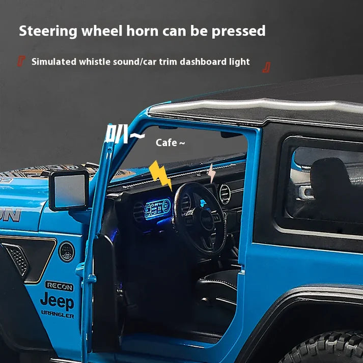 1:18 Diecast Rubicon Wrangler Jeep Model