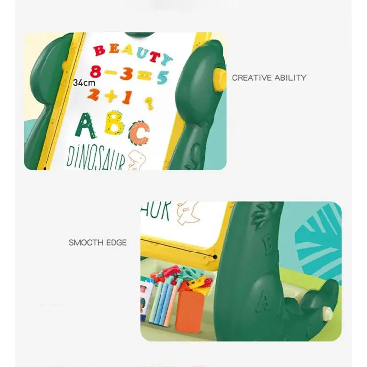 Multi-functional Dino Drawing Black & White Board