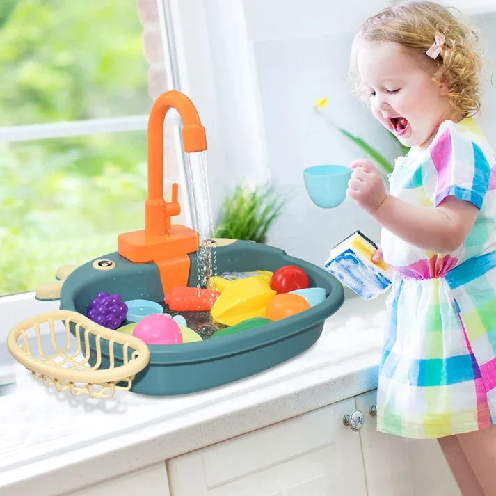 Battery Operated Little Cow Dish Washer