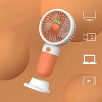 Rechargeable Handheld Fruit / Flower Decoration Fan - Assortment