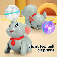 Light & Musical Stunt Elephant With Crystal Ball