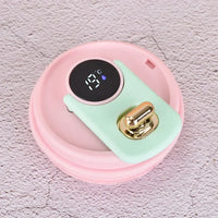 650ml Stainless Steel Temperature Display Coffee Cup - Pink