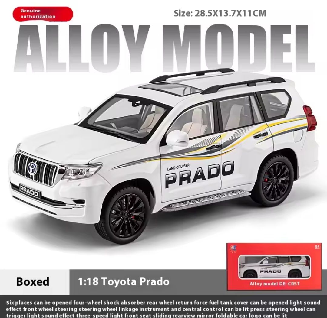 1:18 Diecast Toyota Land Cruiser Prado TX Model Car
