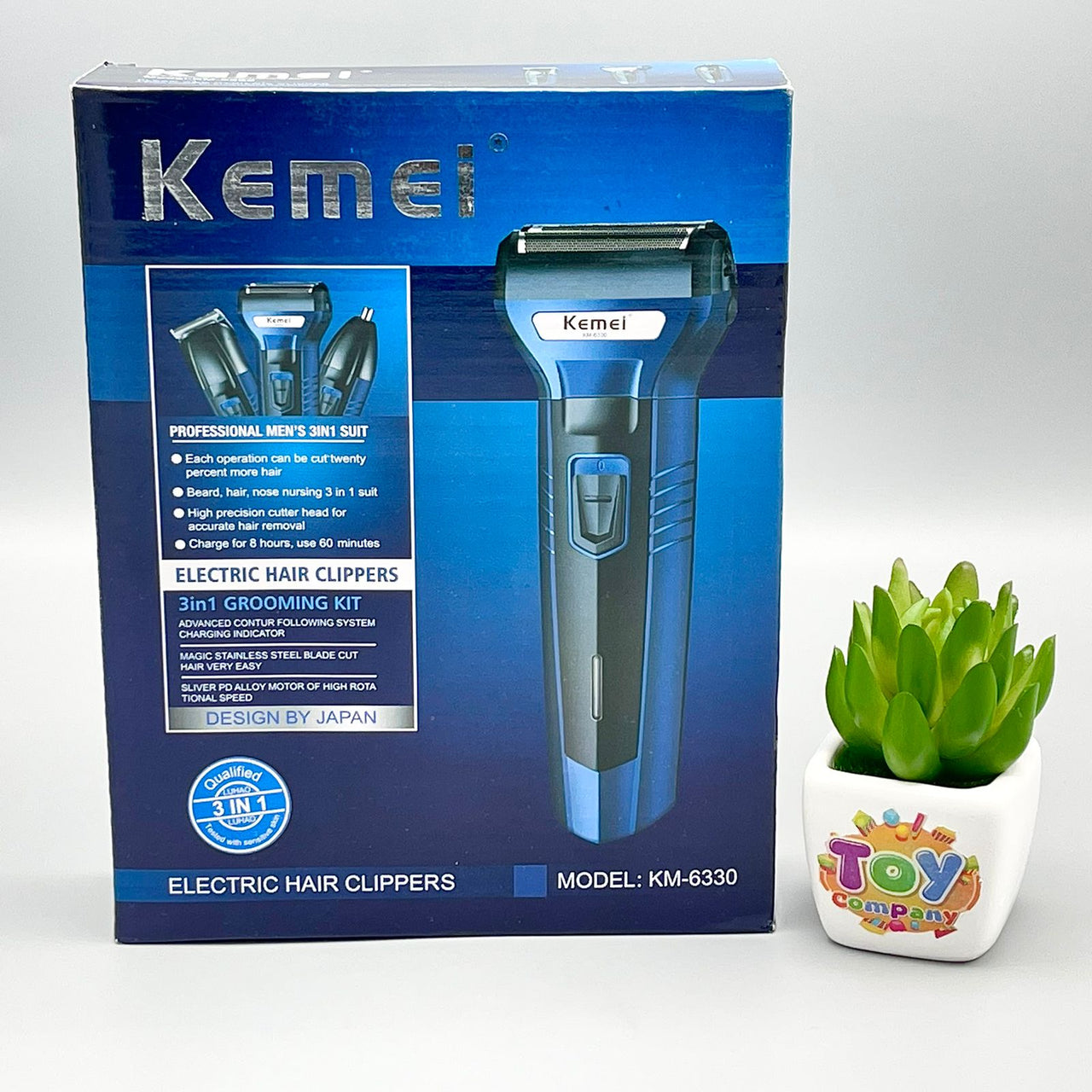 Rechargeable 3 in 1 Kemei Shaver & Trimmer
