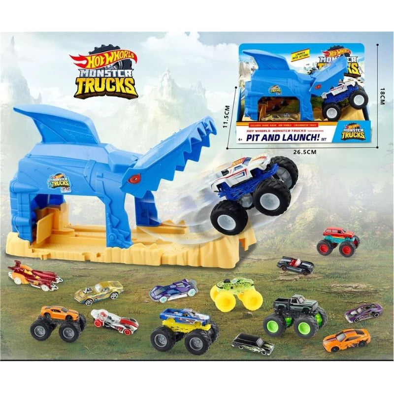 Pit & Launch Shark Track With Monster Truck