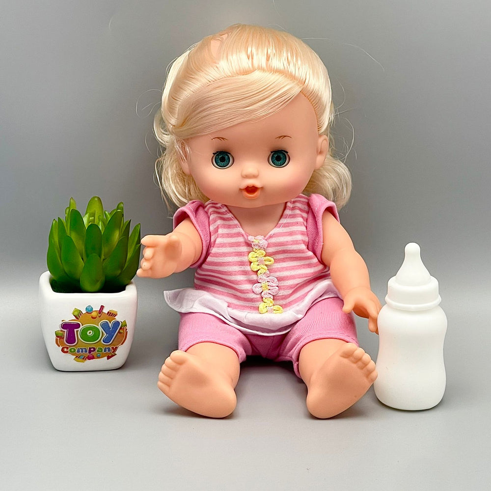 Realistic Baby Girl Doll with Feeder