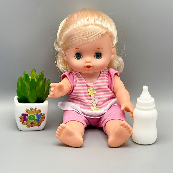 Realistic Baby Girl Doll with Feeder