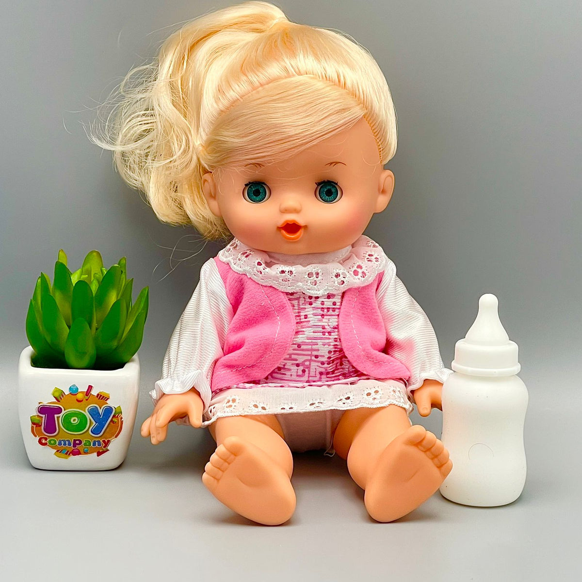 Hair Assortment Baby Doll with Feeder