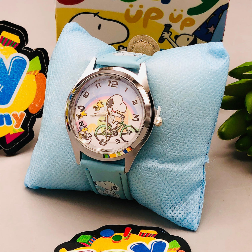 Snoopy Themed Kids Stainless Steel Frame Watch