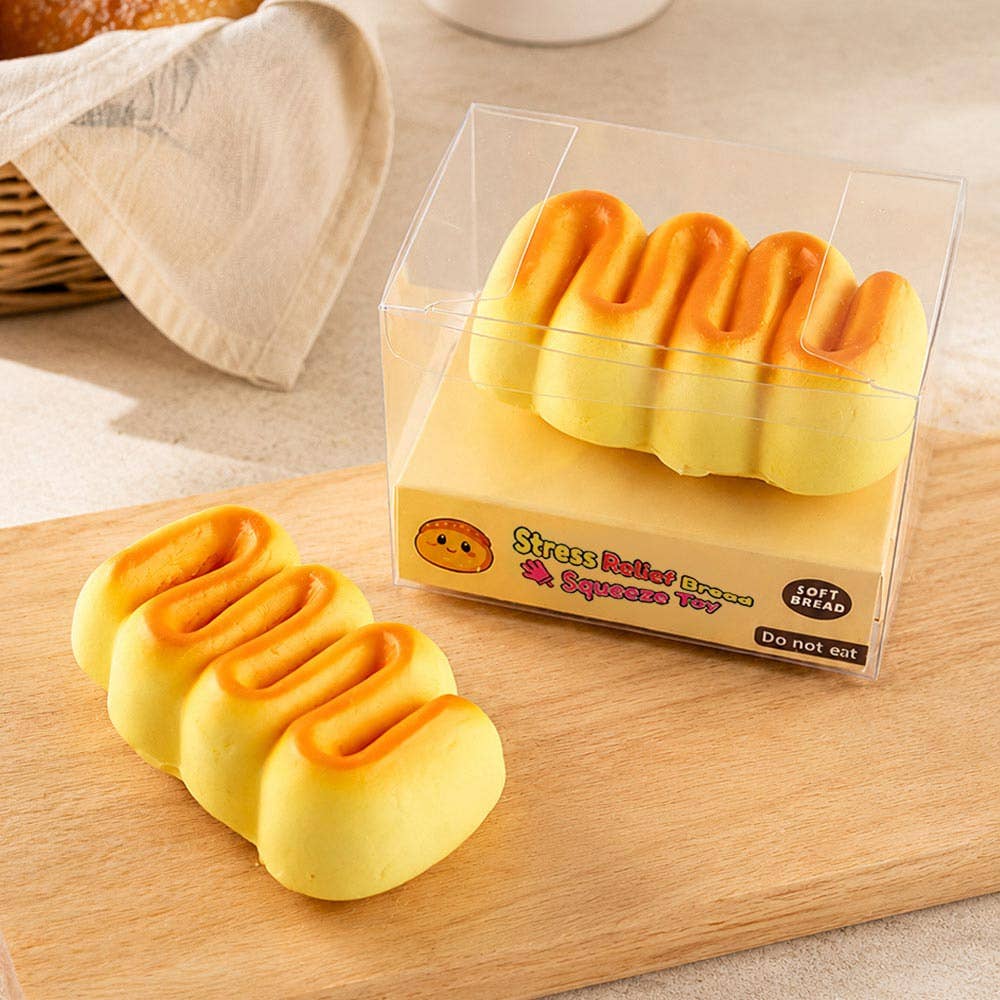 1Pc Soft Squishy Stress Relief Bread Toy