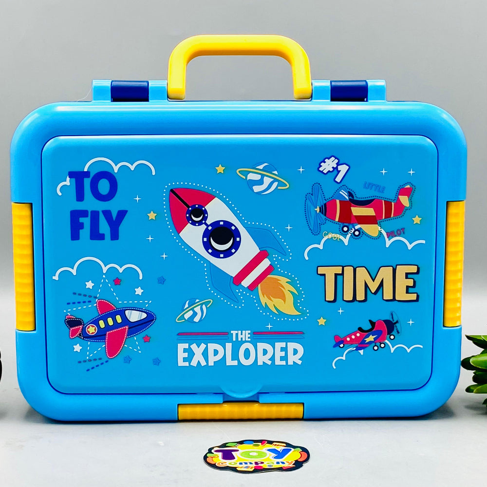 Space Themed Stainless Steel 900ml Lunch Box