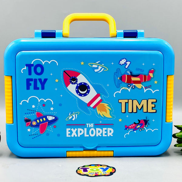 Space Themed Stainless Steel 900ml Lunch Box
