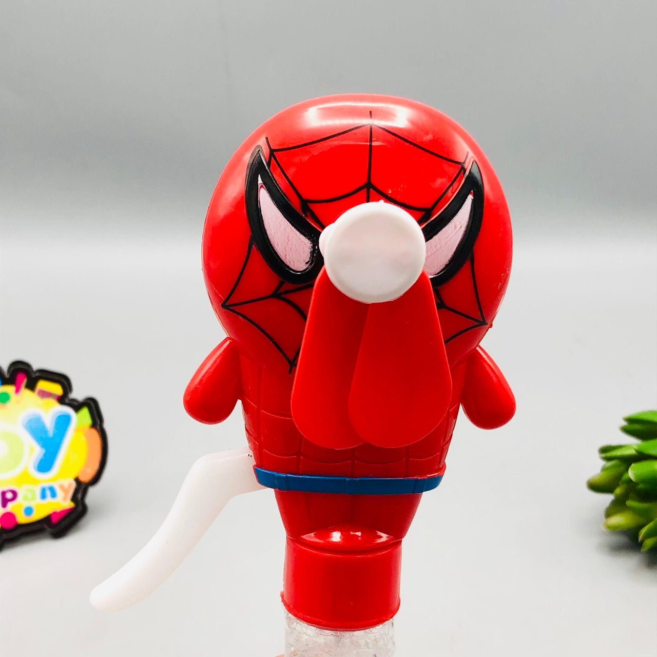 Spiderman Handheld Fan & Bubble Stick - 1Pc