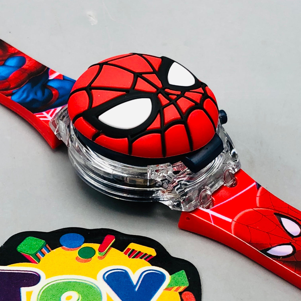 Spiderman Theme Kids Digital Watch With Lights