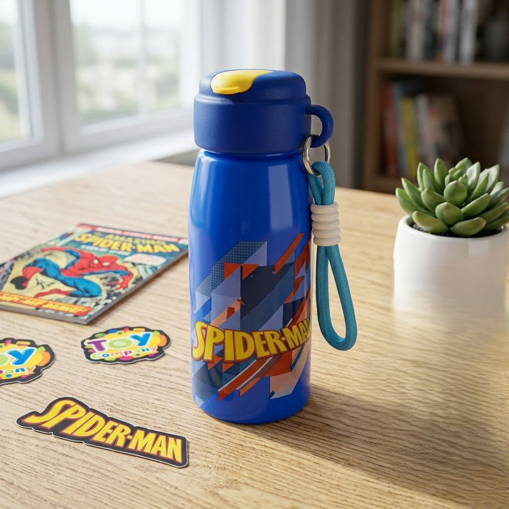 Spiderman Themed Kids Steel Water Bottle