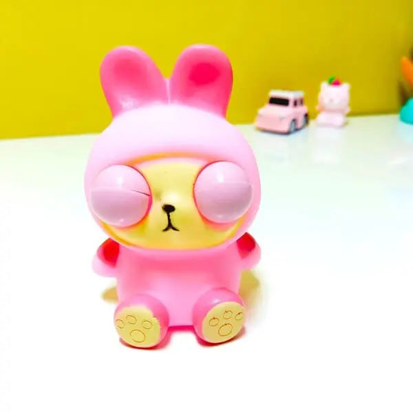 1Pc Squishy Animal Popping Eyes Toy - Assortment