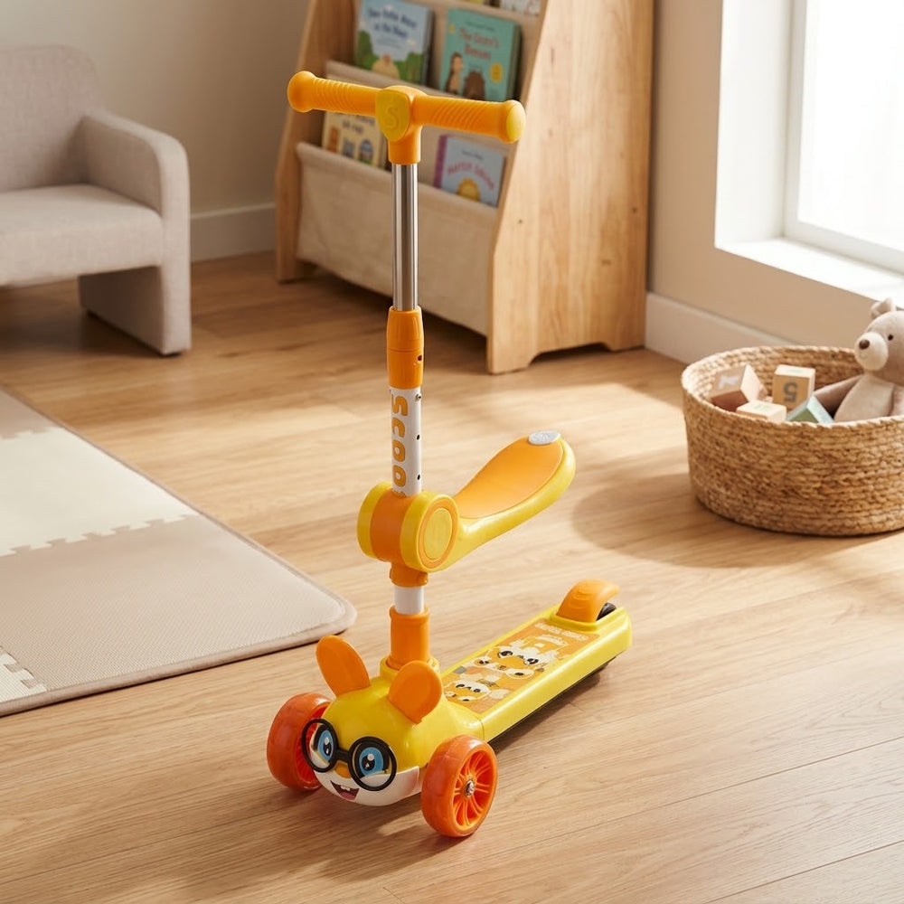 Squirrel Kids Seat Scooty - Yellow